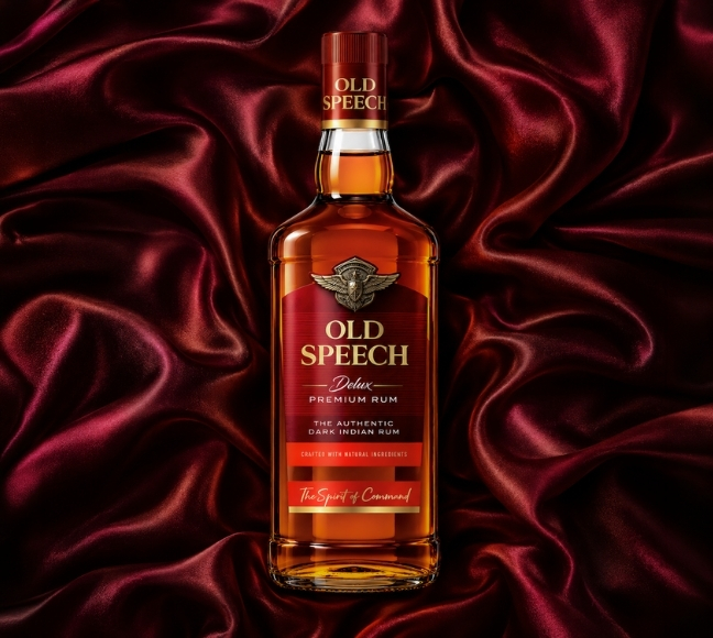 Old Speech Deluxe Premium Rum bottle by Sarao Distillery