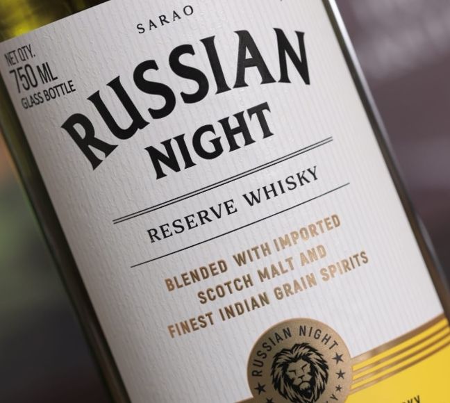 Russian Night Bob bottle by Sarao Distillery