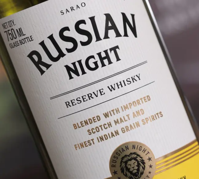 Russian Night Bob bottle by Sarao Distillery