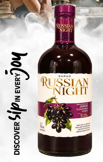 Russian Night Jamun Vodka by Sarao Distillery